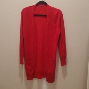Adorable Long Red Cardigan Size S (47)